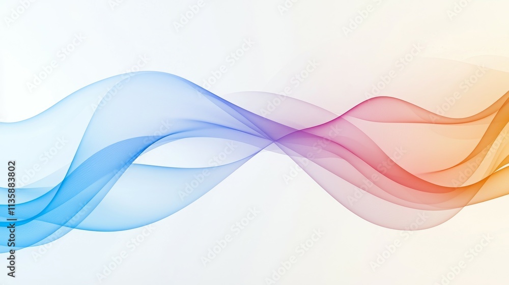 Abstract waves in blue, purple, and orange create a smooth, flowing design. Abstract waves in blue, purple, and orange create a smooth, flowing design.