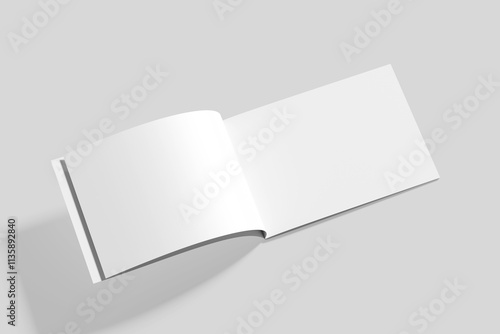 Blank Landscape Brchure Mockup