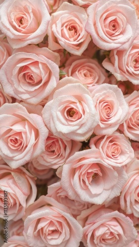 Sweet pastel tone roses in blurred style for background pattern texture, texture photo