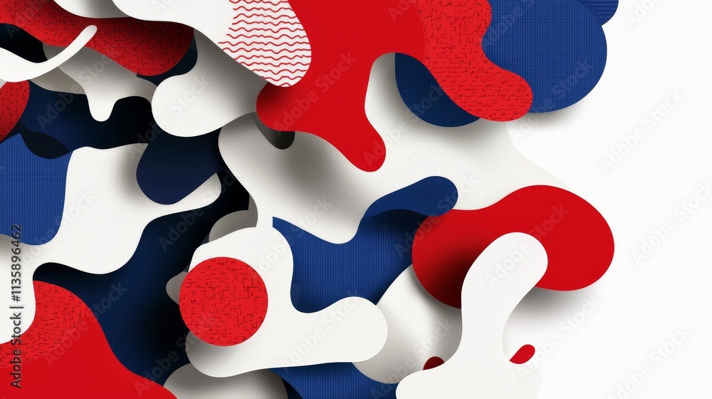 Dynamic abstract shapes artwork digital graphic design creative background vibrant colors contemporary viewpoint