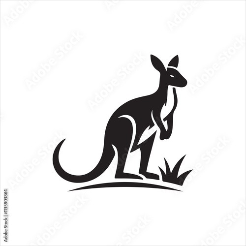 kangaroo vector illustration