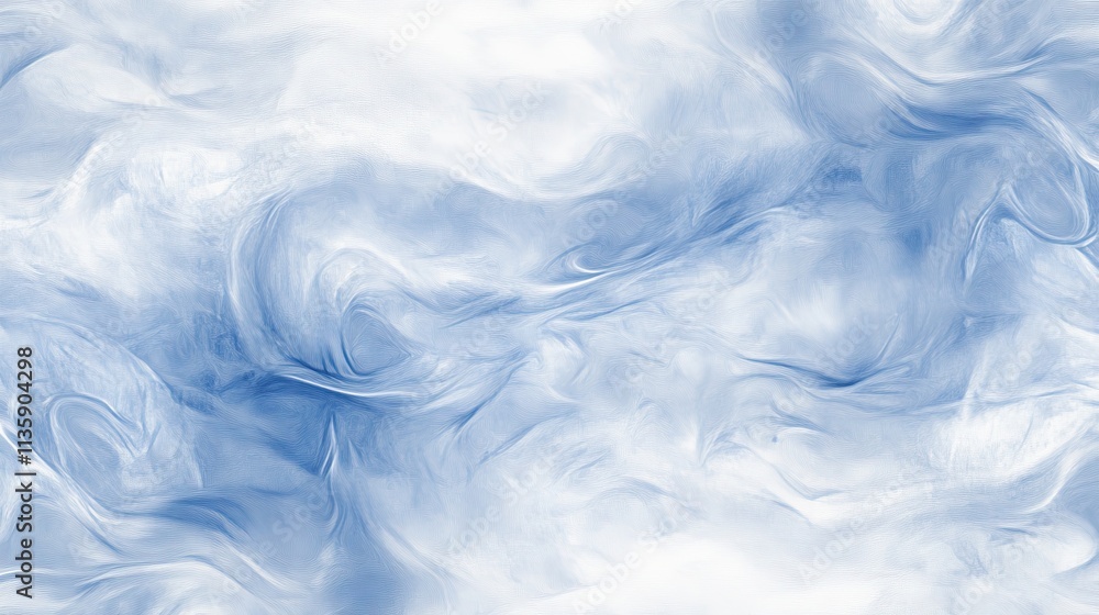 Obraz premium Abstract Blue Swirls White Background Texture