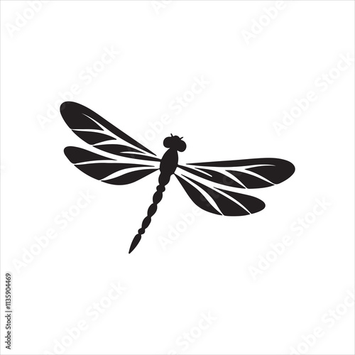 dragonfly isolated on white