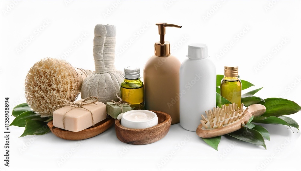soap and towel white background soap and towel white background
