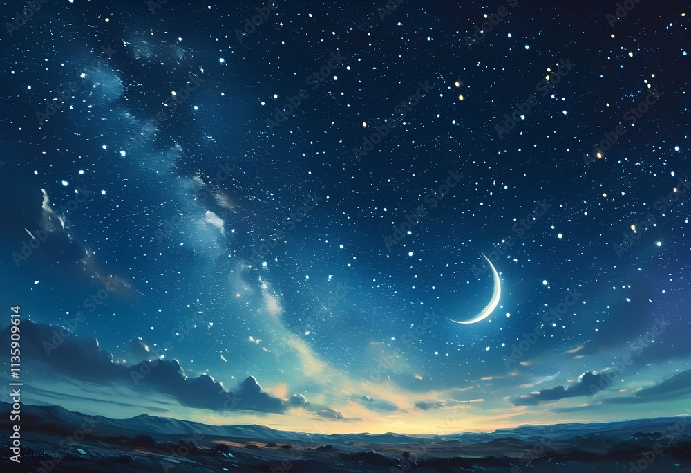 Fototapeta premium moon stars