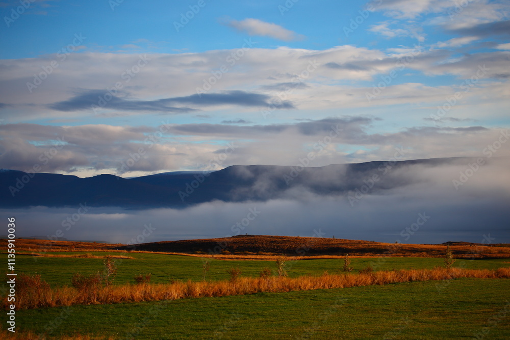 Iceland in Northern Europe is about to enter winter