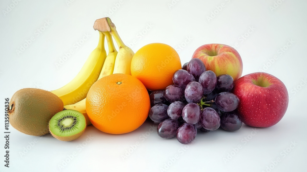 Grapes and apples, bananas and oranges Grapes and apples, bananas and oranges
