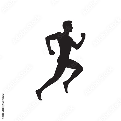 running person silhouette