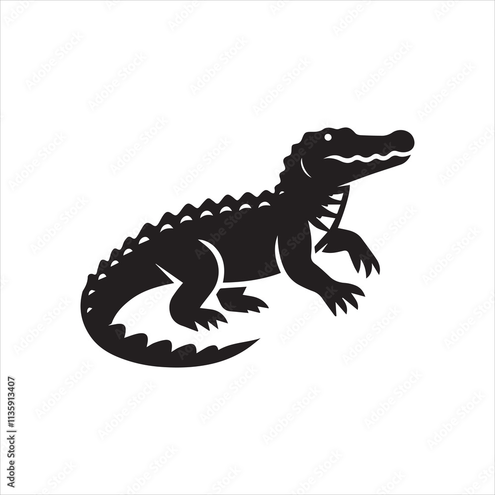 Obraz premium crocodile isolated on white