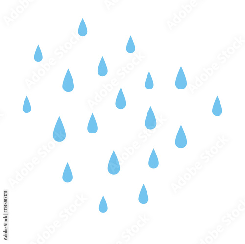 Rain water pattern vector illustration 