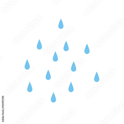 Rain water pattern vector illustration 