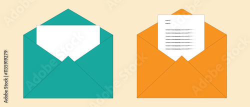 Creative Envelope Icon Set, Professional and Stylish Designs for Digital and Print Media.