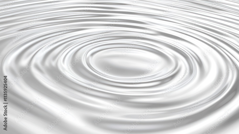 Abstract White Liquid Swirling Concentric Circles Abstract White Liquid Swirling Concentric Circles