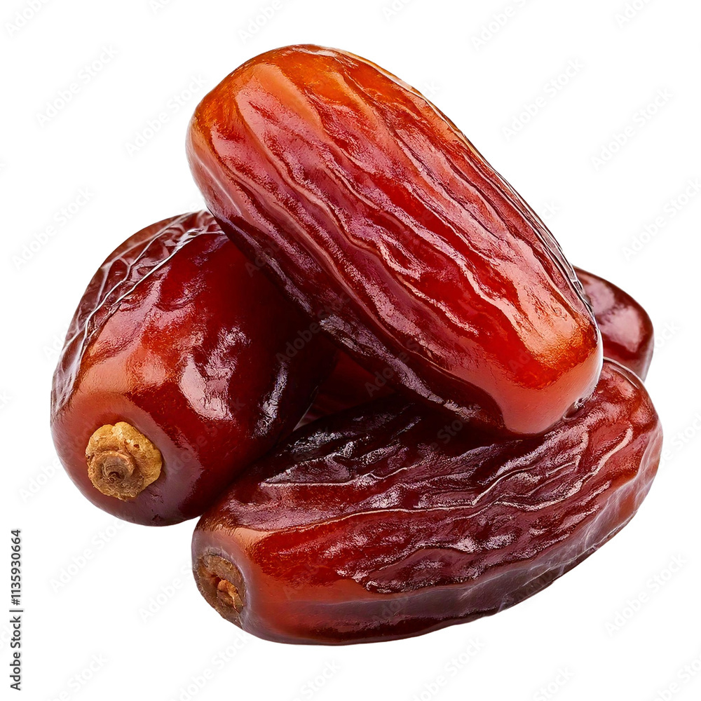 Sukkari date isolated on transparent background, full depth of field Sukkari date isolated on transparent background, full depth of field