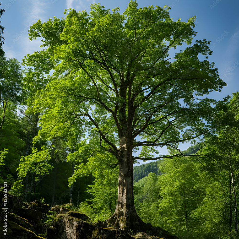Majestic Dominance: A Portrait of The Mature and Powerful AK Tree Species in Its Natural Habitat Majestic Dominance: A Portrait of The Mature and Powerful AK Tree Species in Its Natural Habitat