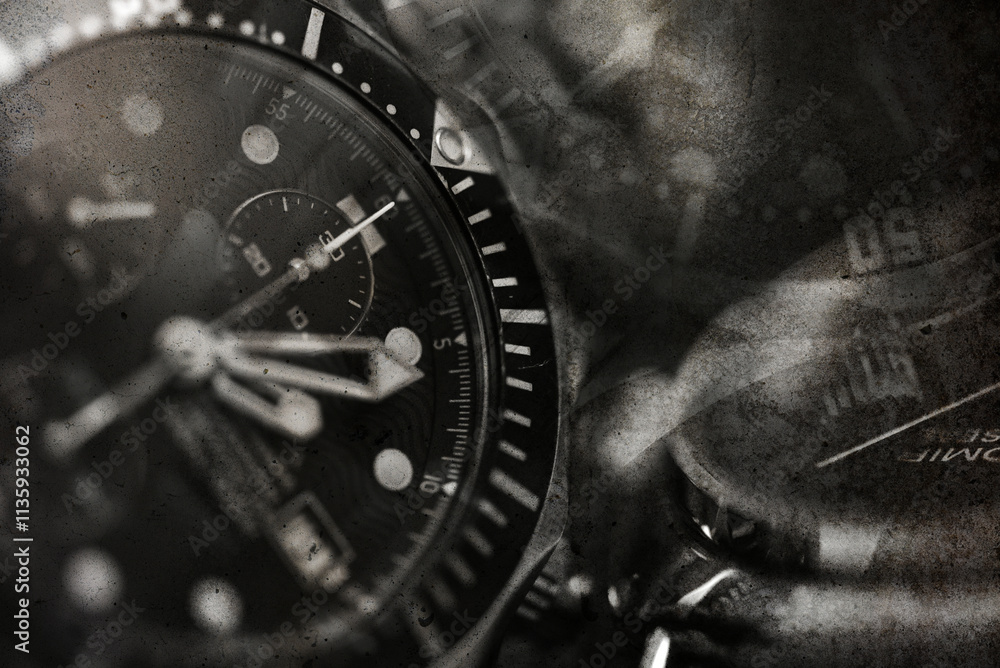 Fototapeta premium 時計の背景素材
