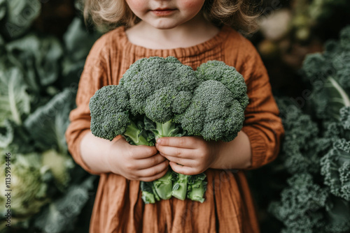 Broccoli (Brassica oleracea) Ready for Cooking Nutrient-Rich Green Vegetable