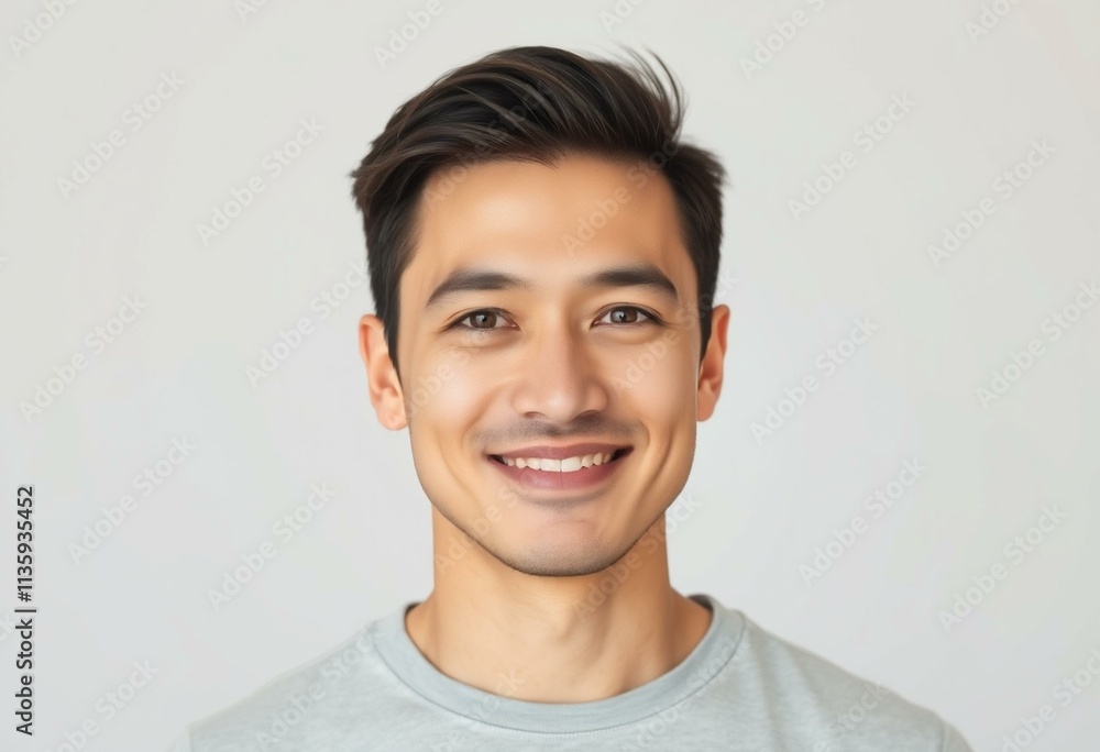 Half-length portrait of a calm male Half-length portrait of a calm male