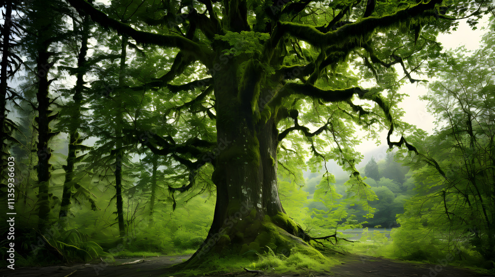 Majestic Dominance: A Portrait of The Mature and Powerful AK Tree Species in Its Natural Habitat Majestic Dominance: A Portrait of The Mature and Powerful AK Tree Species in Its Natural Habitat