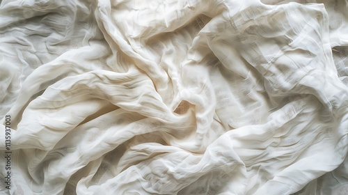 White fabric texture background