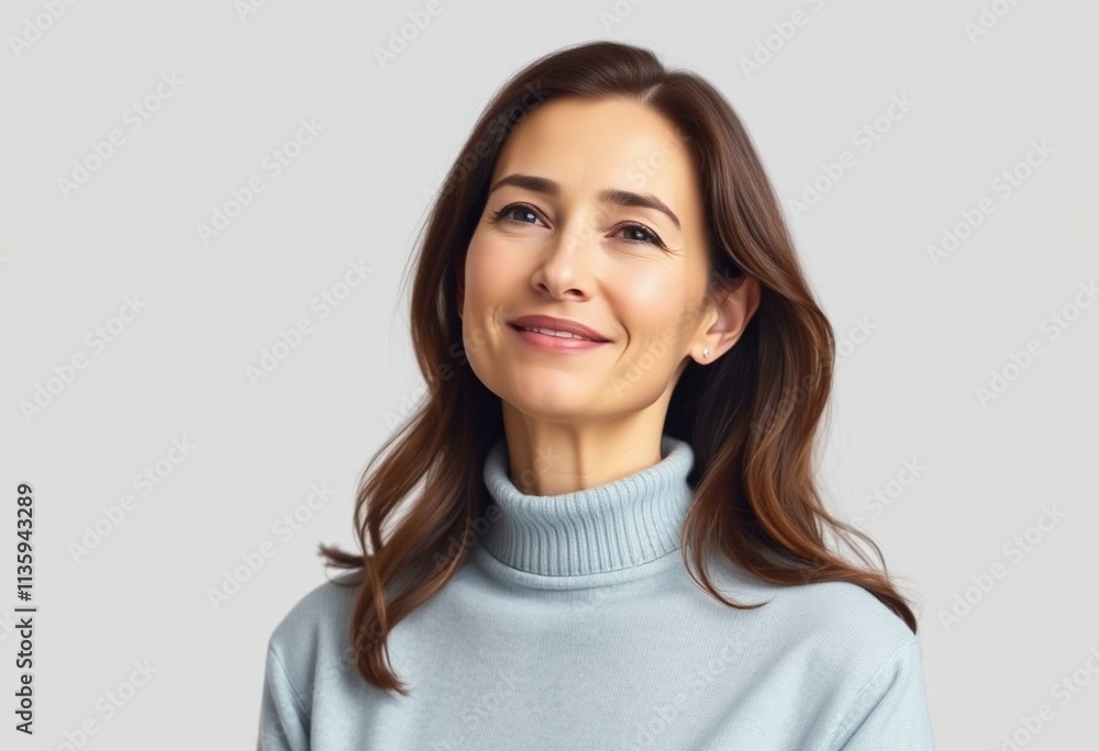 Serene half-length portrait of a woman Serene half-length portrait of a woman