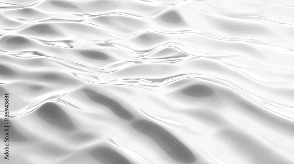 Naklejka premium Abstract White Liquid Surface Undulating Gently