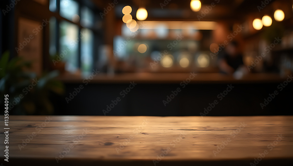 The wooden table was bare except for a blurred image of a café in the background, shrouded in darkness._00017_ The wooden table was bare except for a blurred image of a café in the background, shrouded in darkness._00017_