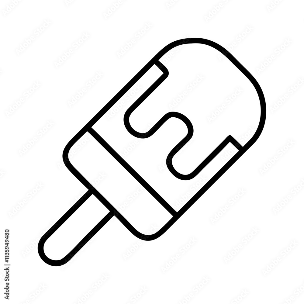 ice lolly icon, summer line art, summer icon - simple black line art icon of ice lolly, symbolizing summer celebrations. summer vector art. ice lolly icon, summer line art, summer icon - simple black line art icon of ice lolly, symbolizing summer celebrations. summer vector art.