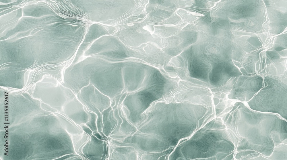 Obraz premium Abstract Green Water Swirl Texture Background