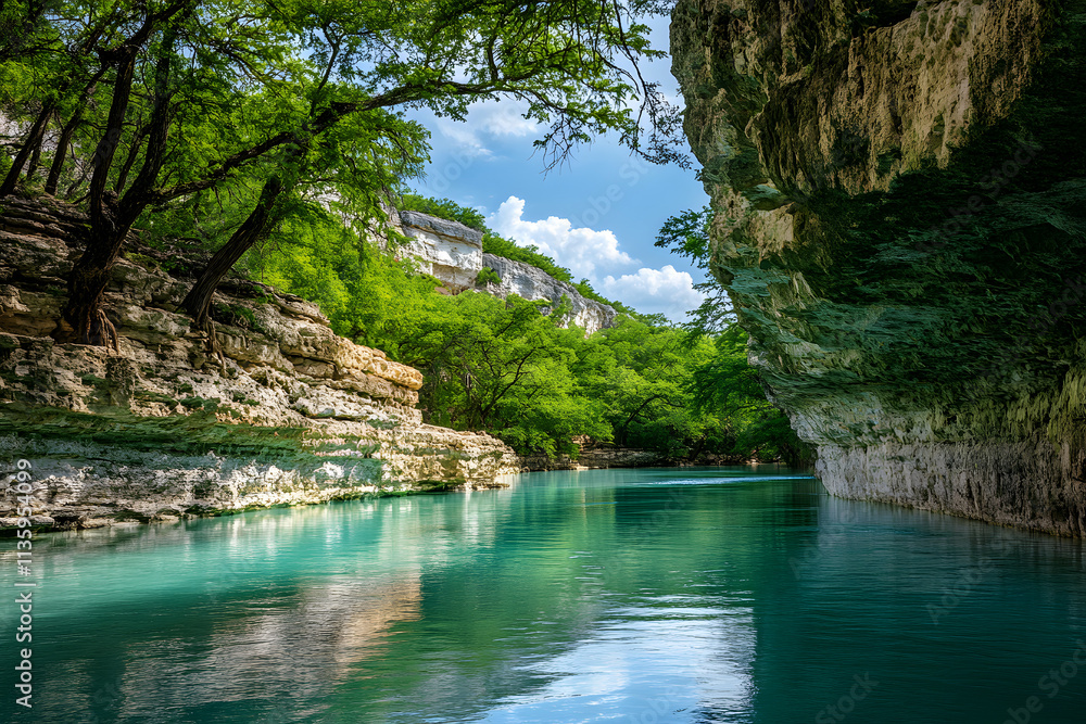 Crystal clear turquoise river flowing through lush green canyon serene landscape nature scenic view peaceful travel destination outdoor beauty adventure exploration
Crystal clear turquoise river flowing through lush green canyon serene landscape nature scenic view peaceful travel destination outdoor beauty adventure exploration