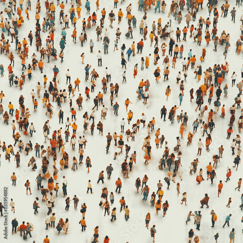 an illustration of a large crowd
