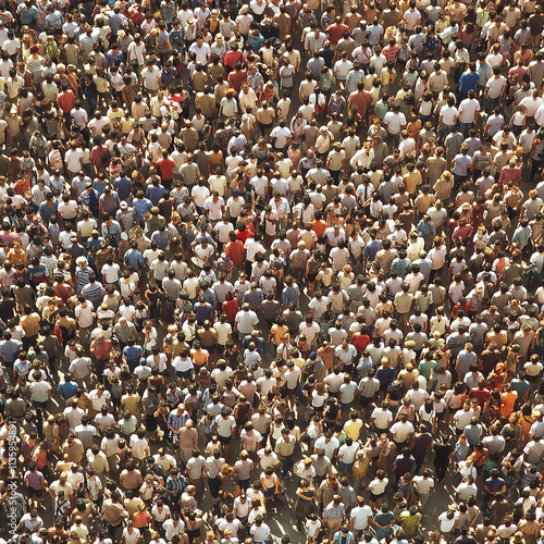 an illustration of a large crowd
