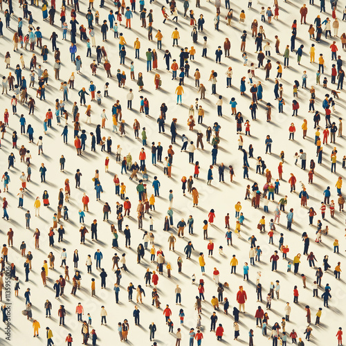 an illustration of a large crowd

