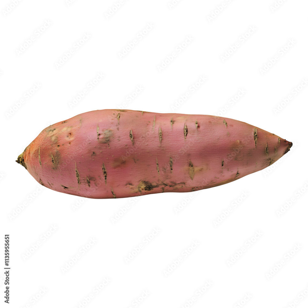 Sweet potato with a transparent background perfect for use in design and culinary projects Sweet potato with a transparent background perfect for use in design and culinary projects