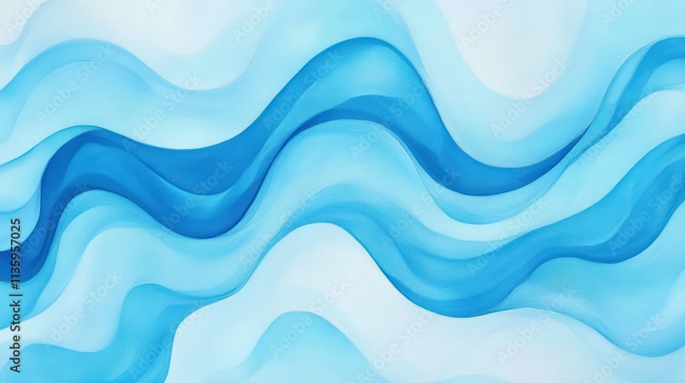 Abstract Blue Wave Design Artistic Swirling Pattern Abstract Blue Wave Design Artistic Swirling Pattern