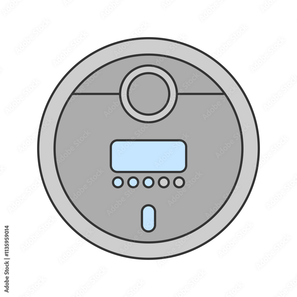 Robot Vacuum icon Illustration perfect for designs with a home appliance or everiday stuff theme Robot Vacuum icon Illustration perfect for designs with a home appliance or everiday stuff theme