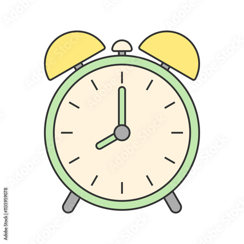 Alarm Clock icon Illustration perfect for designs with a home appliance or everiday stuff theme