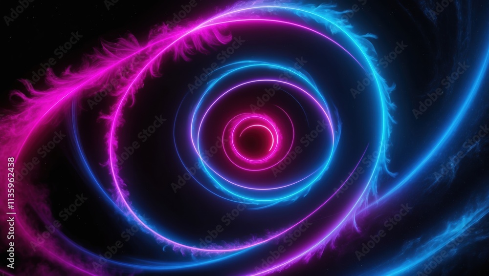 Colorful swirling patterns in vibrant pink and blue tones create a dynamic abstract background with glowing effects and depth. Colorful swirling patterns in vibrant pink and blue tones create a dynamic abstract background with glowing effects and depth.