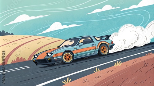 animated car