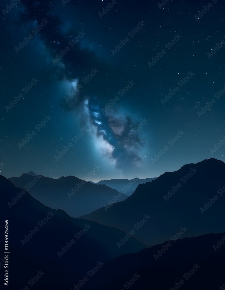 Fototapeta premium a view of milkyway from earth