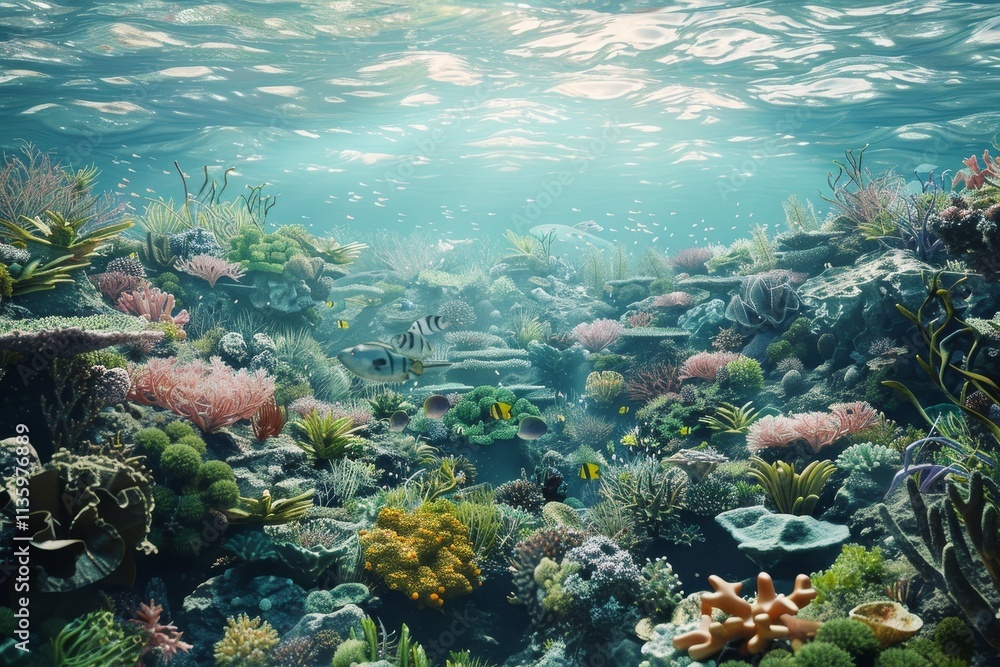 A vibrant coral reef teeming with diverse marine life, showcasing a rich underwater ecosystem, A diverse ecosystem of plants and animals coexisting within the fragile ecosystem of the coral reef A vibrant coral reef teeming with diverse marine life, showcasing a rich underwater ecosystem, A diverse ecosystem of plants and animals coexisting within the fragile ecosystem of the coral reef