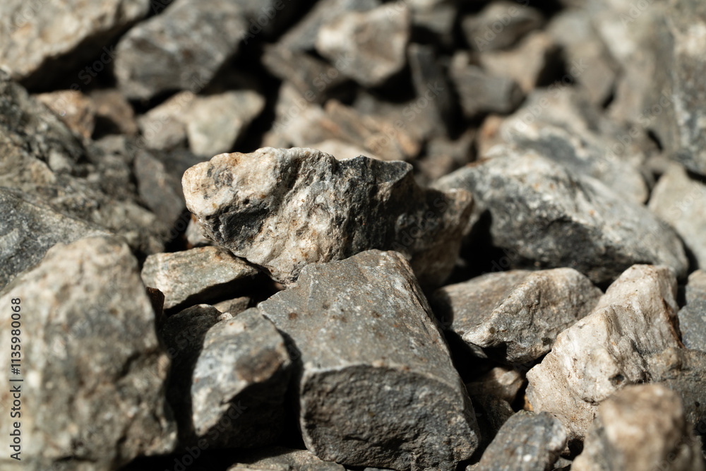 Closeup of rough, textured, black coal, reminiscent of ancient stone architecture Closeup of rough, textured, black coal, reminiscent of ancient stone architecture