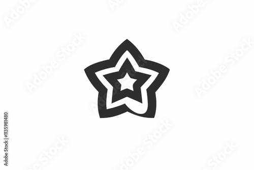 creative star icon concept and logo vector illustration