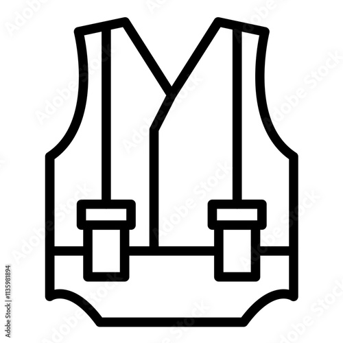 Vector Design Safety Vest Icon Style