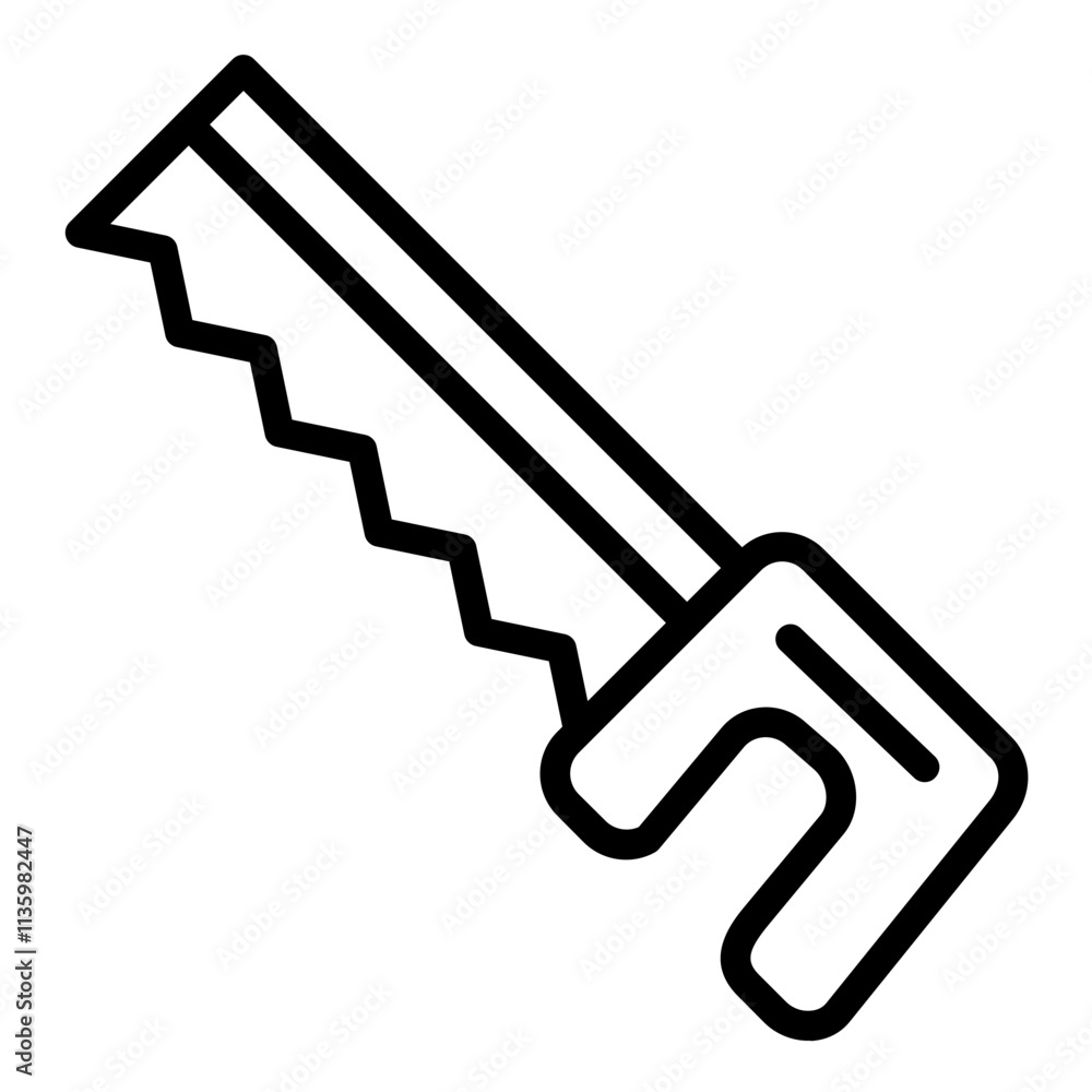 Vector Design Hacksaw Icon Style Vector Design Hacksaw Icon Style