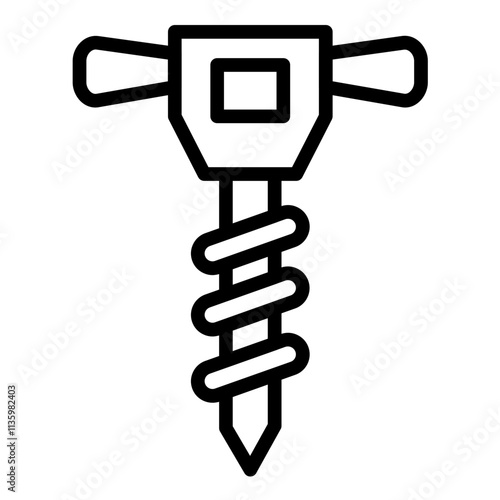 Vector Design Auger Icon Style