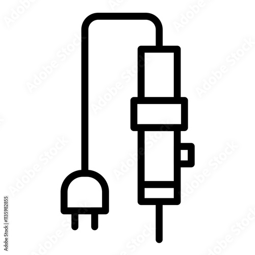 Vector Design Soldering Iron Icon Style