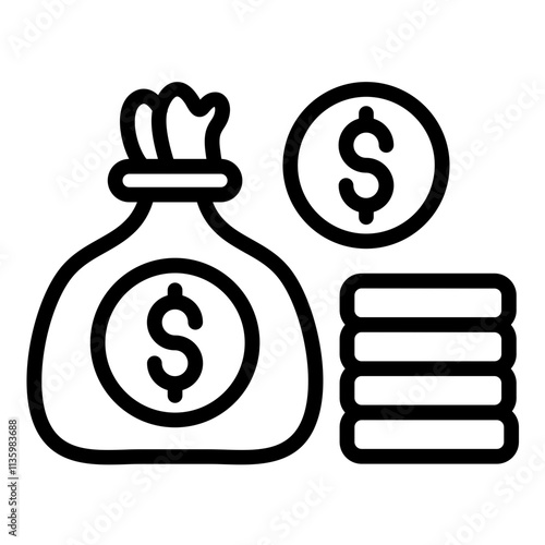 Vector Design Wealth Icon Style