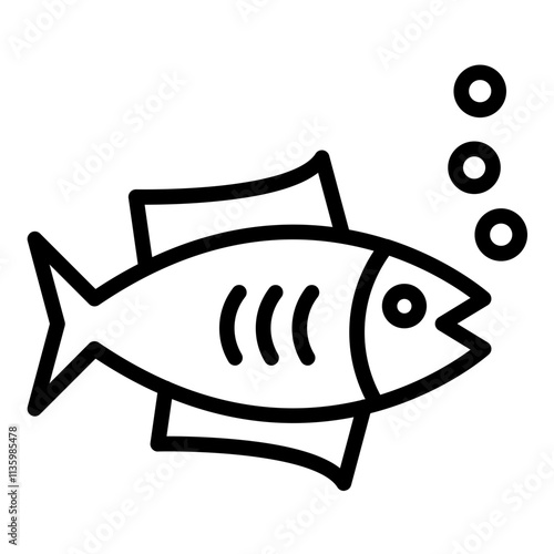 Vector Design Tuna Icon Style
