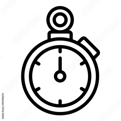 Vector Design Stopwatch Icon Style